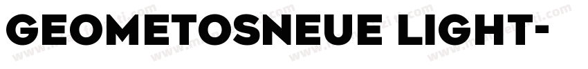 GeometosNeue Light字体转换